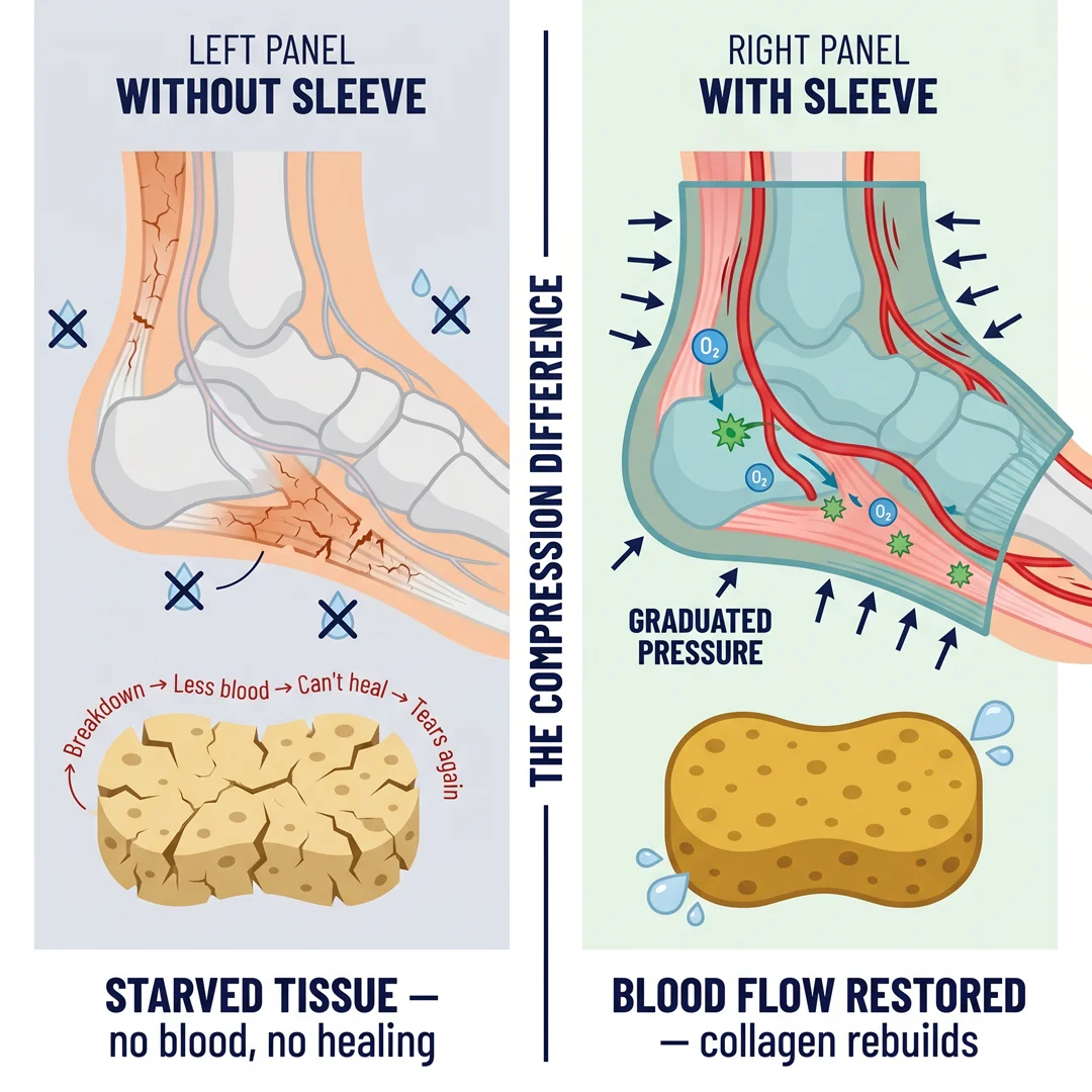 blood flow / compression mechanism